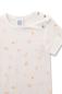 Preview: Body halbarm white pebble Blume Detail